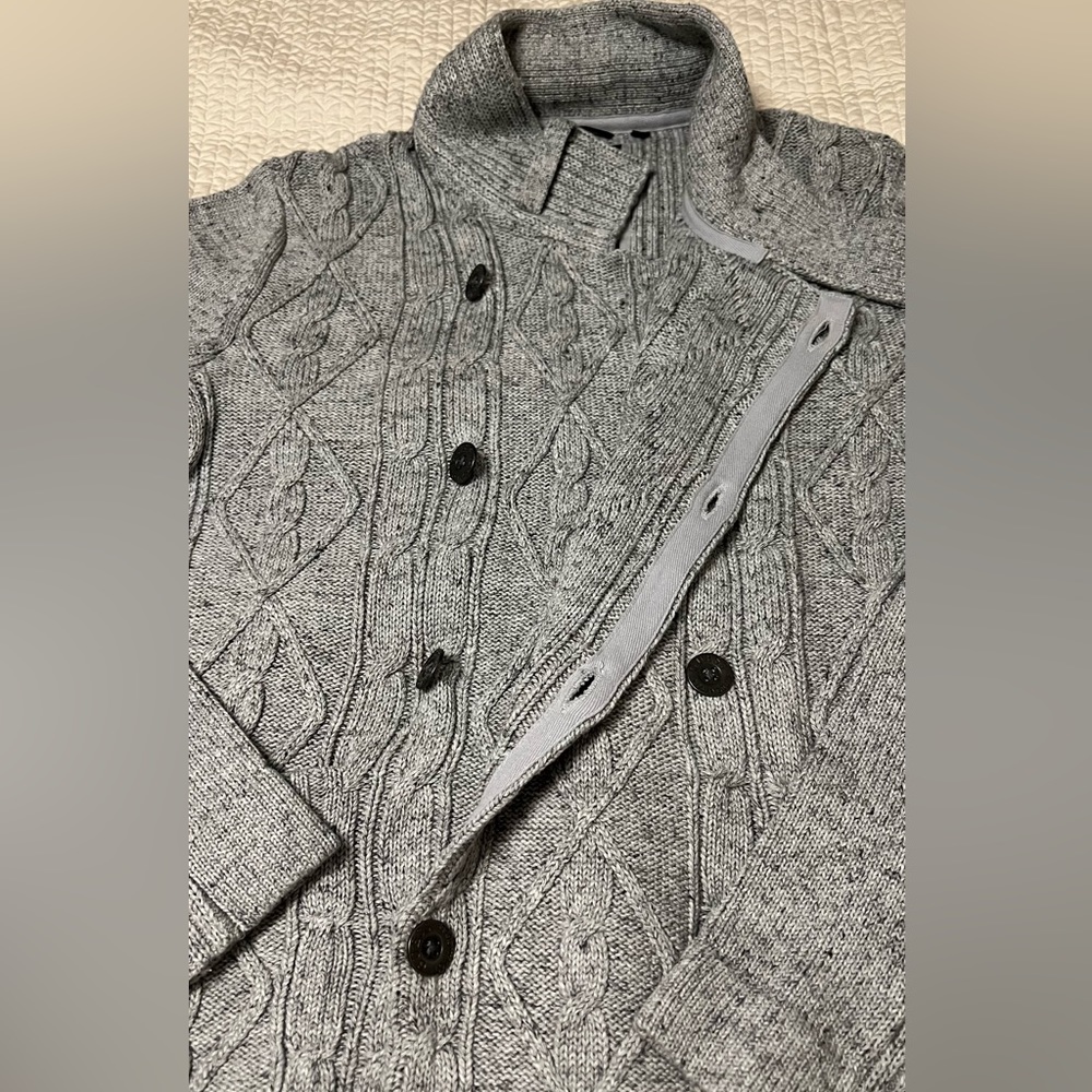 Vintage GUESS Double breasted cable sweater - Picture 6 of 15